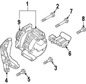 Foto de Tornillo del Alternador Original para Mazda 6 2003 2004 2005 2006 2007 2008 Marca MAZDA Nmero de Parte 9FA0200041