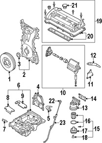 Foto de Empacadura de Bomba de Aceite Original para Mazda 6 Mazda B2300 Marca MAZDA Nmero de Parte LF0114113