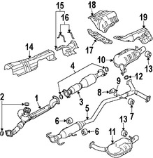 Foto de Tubo de Escape Original para Mazda 6 2006 2007 2008 Marca MAZDA Nmero de Parte AJ3640300