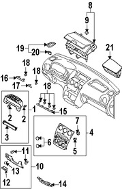 Foto de Cobertura Panel de Instrumentos Original para Mazda 6 2003 2004 2005 2006 2007 2008 Marca MAZDA Nmero de Parte GK2A64280D02