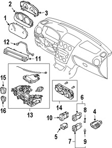 Foto de Panel de Instrumentos Original para Mazda 6 2008 Marca MAZDA Nmero de Parte GAS655471A