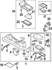 Foto de Consola Central Original para Mazda 6 2006 2007 2008 2003 2004 2005 Marca MAZDA Nmero de Parte GK2E64420N02