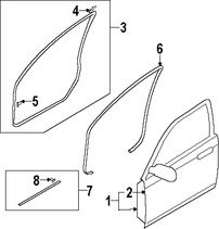 Foto de Carcasa de puerta Original para Mazda 6 2003 2004 2005 2006 2007 2008 Marca MAZDA Nmero de Parte GK2C59020G