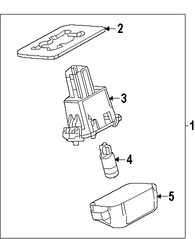 Foto de Zcalo de Luz de Placa Original para Mazda 6 Mazda 3 Marca MAZDA Nmero de Parte GHK151272