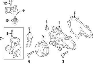 Foto de Polea de la bomba de agua del motor Original para Mazda RX-8 2004 2005 2006 2007 2008 Marca MAZDA Nmero de Parte N3H115131