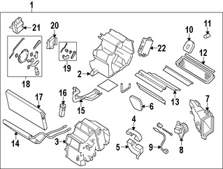 Foto de Motor de Control de Ajuste de Aire HVAC Original para Mazda RX-8 Marca MAZDA Nmero de Parte FE0161A70