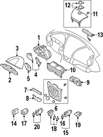 Foto de Lente de Panel de Instrumentos Original para Mazda RX-8 2004 2005 2006 2007 2008 2009 Marca MAZDA Nmero de Parte F15755447