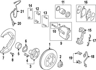 Foto de Gua del Pasador de Caliper Original para Mazda 5 2012 2013 2014 2015 Marca MAZDA Nmero de Parte DDY233694