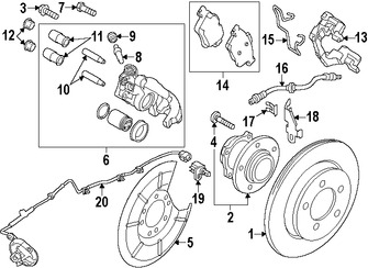 Foto de Tornillo de Caliper de Freno Original para Mazda 5 2012 2013 2014 2015 Marca MAZDA Nmero de Parte 9YA021081B