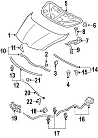 Foto de Cable Abre Capo Original para Mazda CX-7 2007 2008 2009 2010 2011 2012 Marca MAZDA Nmero de Parte EG2156720D