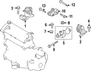 Foto de Montura de Transmisin Automtica Original para Mazda CX-7 2007 2008 2009 2010 2011 2012 Marca MAZDA Nmero de Parte EH4439070B