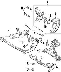 Foto de Cubierta de Polvo de Frenos Original para Mazda CX-7 Mazda CX-9 Marca MAZDA Nmero de Parte L20633261D