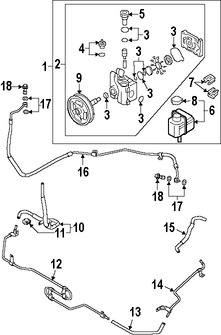 Foto de Enfriador Direccin Asistida Original para Mazda CX-7 2007 2008 2009 2010 2011 2012 Marca MAZDA Nmero de Parte EH1432470