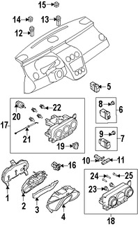 Foto de Panel de Instrumentos Original para Mazda CX-7 2007 2008 2009 Marca MAZDA Nmero de Parte EG6655471E