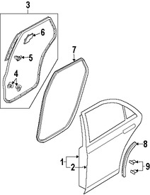 Foto de Carcasa de puerta Original para Mazda CX-7 2007 2008 2009 2010 2011 2012 Marca MAZDA Nmero de Parte EGY17302XP