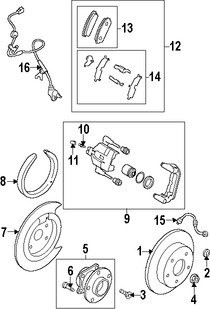 Foto de Cubierta de Polvo de Frenos Original para Mazda CX-7 2007 2008 2009 2010 2011 2012 Marca MAZDA Nmero de Parte EG2326271A