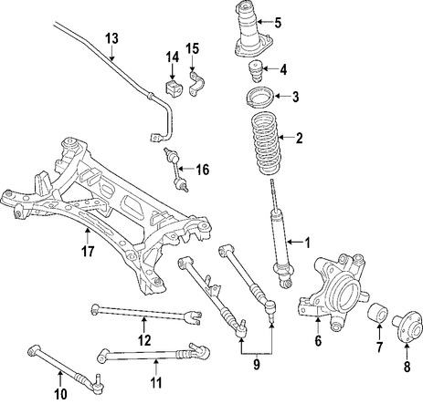 Foto de Soporte de Amortiguador Original para Mazda MX-5 Miata 2006 2007 2008 Marca MAZDA Nmero de Parte NE5128340B