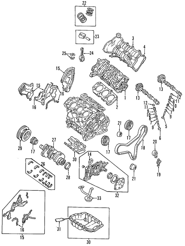 Foto de Juego Completo Empacaduras del Motor Original para Mazda Millenia Marca MAZDA Nmero de Parte 8DK310271