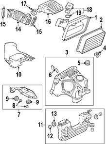 Foto de Perno de Empacadura de Carcasa de Filtro de Aire Original para Mitsubishi Eclipse Mitsubishi Galant Marca Mitsubishi Nmero de Parte MN180727