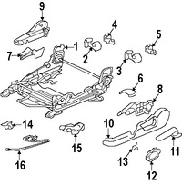 Foto de Manilla de Ajuste de Reclinacion Asiento Trasero Original para Mitsubishi Eclipse Marca Mitsubishi Nmero de Parte MR653086