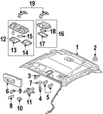 Foto de Parasol / Visera Original para Mitsubishi Eclipse Marca Mitsubishi Nmero de Parte MN121094HB