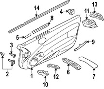 Foto de Interruptor de vidrio elctrico de la puerta Original para Mitsubishi Eclipse Marca Mitsubishi Nmero de Parte MN141342