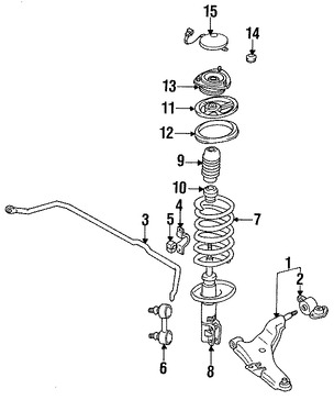 Foto de Tapa Puntal De Suspensin Original para Mitsubishi Marca Mitsubishi Nmero de Parte MB109960