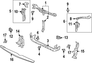 Foto de Soporte de cubierta de parachoques Original para Mitsubishi Galant Mitsubishi Eclipse Marca Mitsubishi Nmero de Parte MN150265