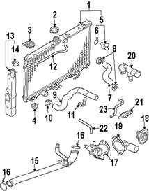 Foto de Manguera de Refrigerante Original para Mitsubishi Galant Mitsubishi Outlander Mitsubishi Eclipse Mitsubishi Lancer Marca Mitsubishi Nmero de Parte MD326223