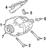 Foto de Tornillo del Alternador Original para Mitsubishi Galant Mitsubishi Eclipse Mitsubishi Endeavor Marca Mitsubishi Nmero de Parte MF911690