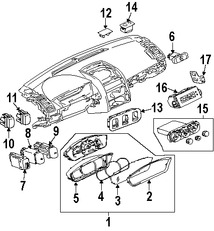 Foto de Cubierta de Panel de Instrumentos Original para Mitsubishi Galant Mitsubishi Endeavor Marca Mitsubishi Nmero de Parte MN121248