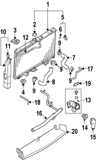 Foto de Manguera de Refrigerante Original para Mitsubishi Outlander Mitsubishi Galant Mitsubishi Eclipse Mitsubishi Lancer Marca Mitsubishi Nmero de Parte MD366384