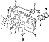 Foto de Cubierta de ventilador de enfriamiento del motor Original para Mitsubishi Outlander Marca Mitsubishi Nmero de Parte 1360A041