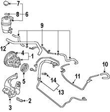 Foto de Polea de Bomba de Direccin Original para Mitsubishi Outlander Marca Mitsubishi Nmero de Parte 4451A055