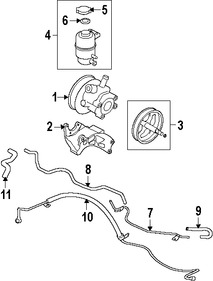 Foto de Manguera de Direccin Hidrulica Original para Mitsubishi Outlander Mitsubishi Lancer Marca Mitsubishi Nmero de Parte 4455A320