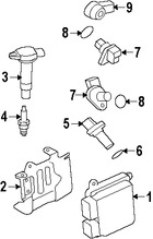 Foto de Computadora del Motor Original para Mitsubishi Outlander 2009 Marca Mitsubishi Nmero de Parte 1860B151