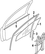 Foto de Sello de la puerta Original para Mitsubishi Endeavor Marca Mitsubishi Nmero de Parte MR565489