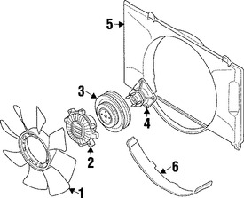 Foto de Cubierta de ventilador de enfriamiento del motor Original para Mitsubishi Montero Sport Marca Mitsubishi Nmero de Parte MR239642