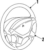 Foto de Timon / Volante / Manubrio Original para Mitsubishi Montero Sport Mitsubishi Mirage Marca Mitsubishi Nmero de Parte MR307228