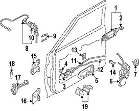 Foto de Manija exterior de puerta Original para Mitsubishi Montero Sport Marca Mitsubishi Nmero de Parte MR313833