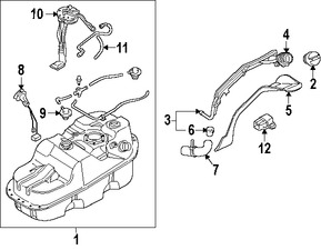 Foto de Conjunto de Bomba y Emisor de Combustible Original para Mitsubishi Montero Sport 1997 1998 Marca Mitsubishi Nmero de Parte MR325884