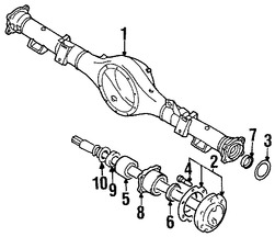 Foto de Eje Propulsor Original para Mitsubishi Montero Sport 1997 1998 1999 Mitsubishi Montero 1996 Marca Mitsubishi Nmero de Parte MR196251