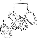 Foto de Polea de la bomba de agua del motor Original para Mitsubishi Lancer Mitsubishi Galant Mitsubishi Outlander Mitsubishi Eclipse Marca Mitsubishi Nmero de Parte MN149480