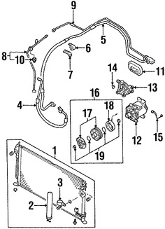 Foto de Manguera de succin Refrigerante Aire Acondicionad Original para Mitsubishi Lancer 2002 2003 2004 2005 2006 2007 Marca Mitsubishi Nmero de Parte MR513051