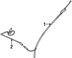 Foto de Mstil de Antena de Radio Original para Mitsubishi Lancer 2002 2003 2004 2005 2006 2007 Marca Mitsubishi Nmero de Parte MR522541