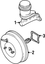 Foto de Reforzador de Frenos Original para Mitsubishi Lancer 2002 2003 2004 2005 2006 2007 Marca Mitsubishi Nmero de Parte MR977016