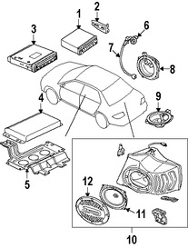 Foto de Unidad de Control de Radio Original para Mitsubishi Lancer 2004 2005 2006 2007 Mitsubishi Diamante 2004 Marca Mitsubishi Nmero de Parte MN141489