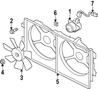 Foto de Cubierta de ventilador de enfriamiento del motor Original para Mitsubishi Lancer Marca Mitsubishi Nmero de Parte 1355A087