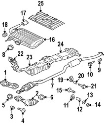 Foto de Tubo de Escape Original para Mitsubishi Lancer Mitsubishi Outlander Mitsubishi Outlander Sport Marca Mitsubishi Nmero de Parte 1570B899