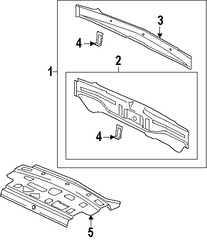 Foto de Panel posterior Original para Mitsubishi Lancer Marca Mitsubishi Nmero de Parte 5281A179